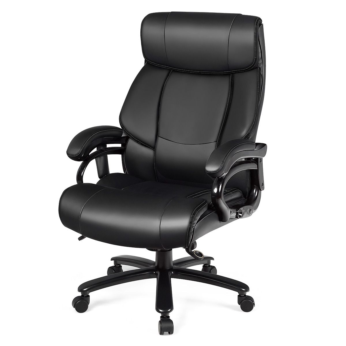 PU Leather Massage Office Chair with Thick Foam Cushion